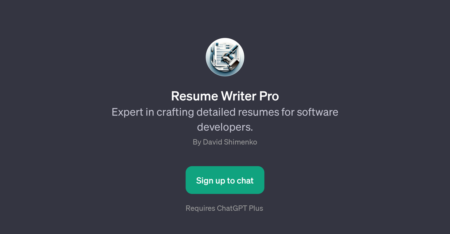 Resume Writer Pro website