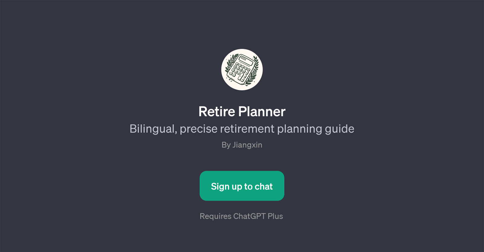 Retire Planner website