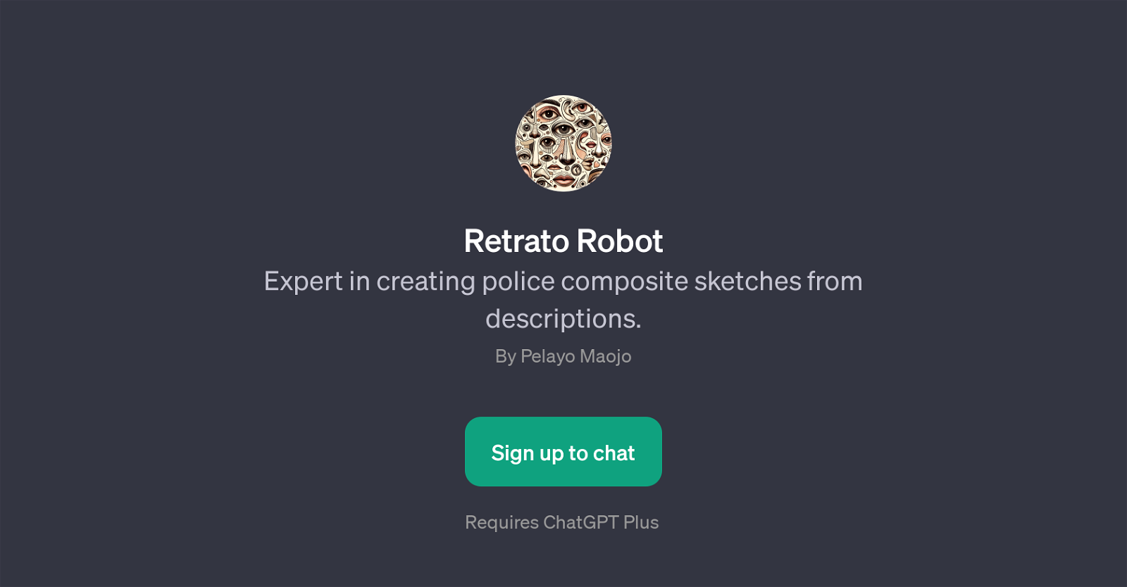 Retrato Robot website