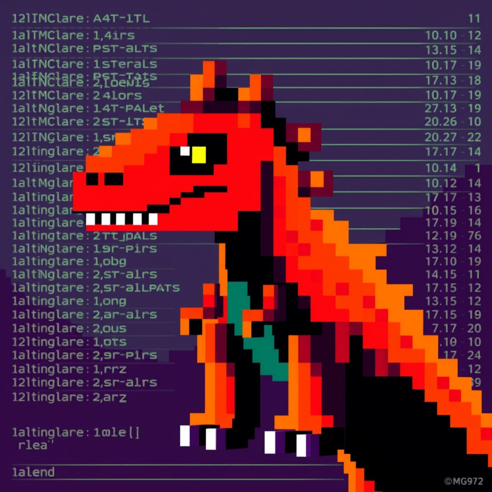 Retro ASCII Pixel Tribute website