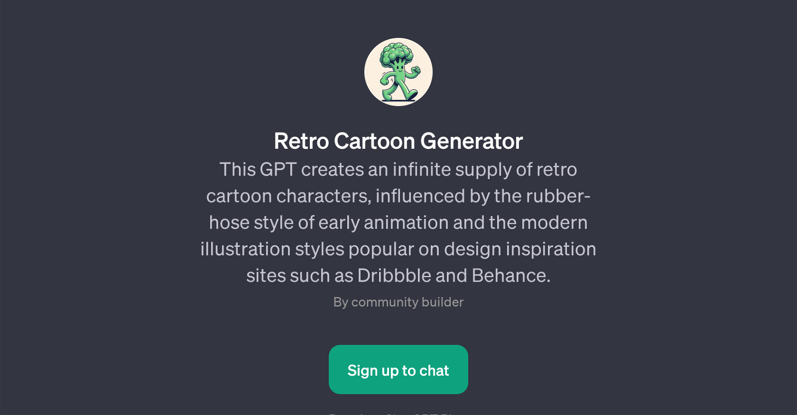 Retro Cartoon Generator website
