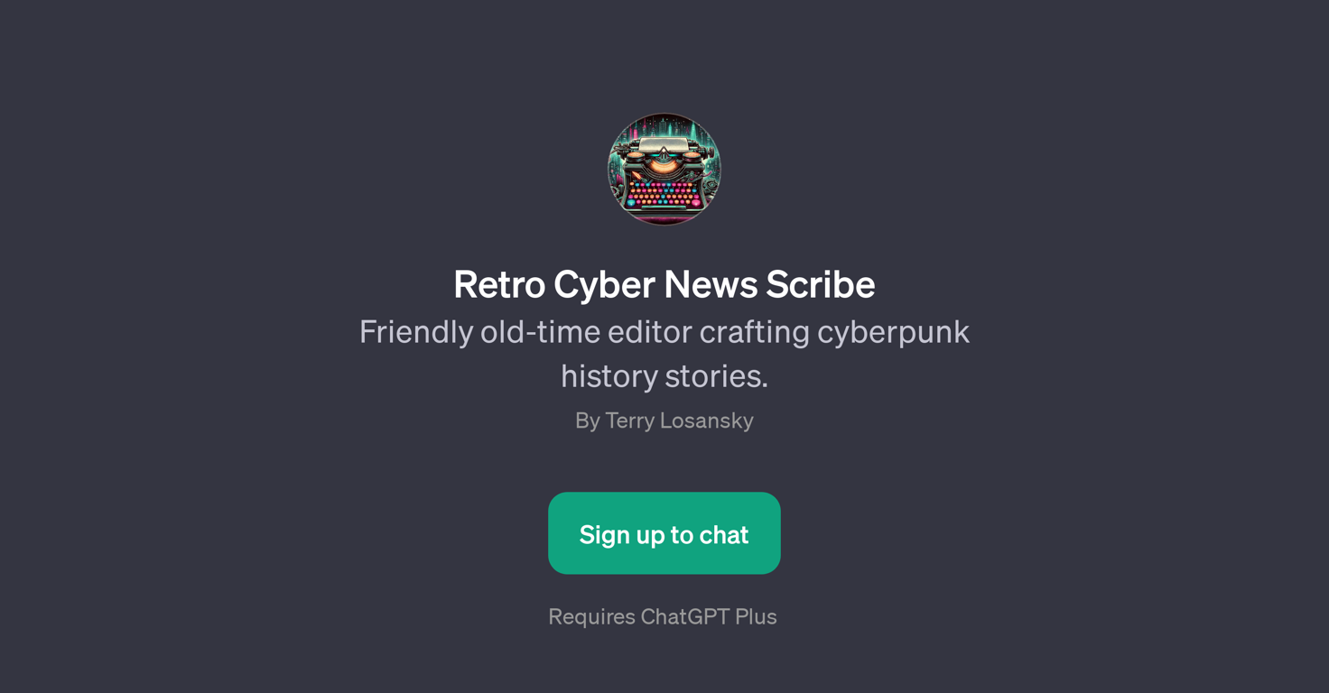 Retro Cyber News Scribe website