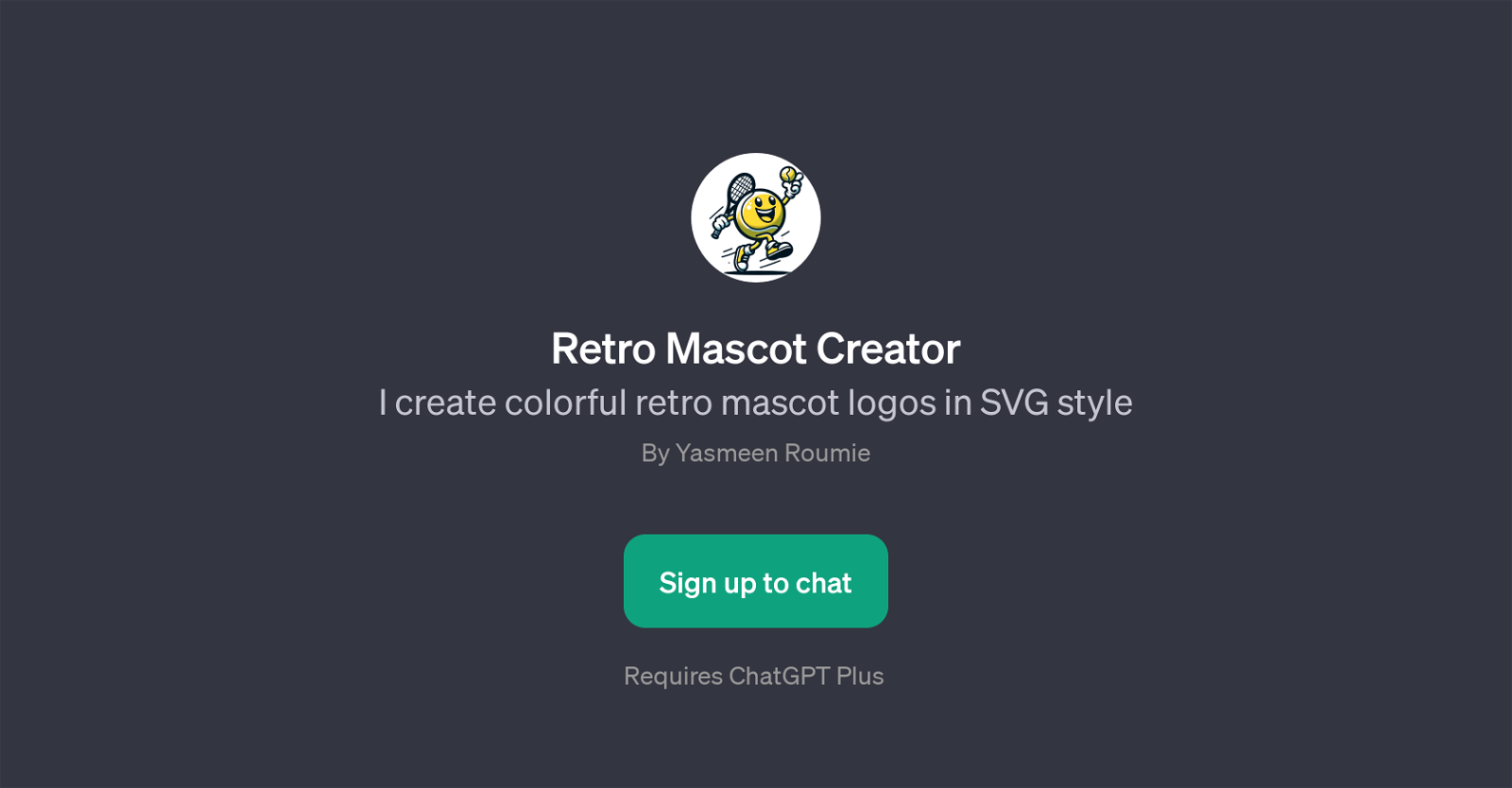 Retro Mascot Creator website