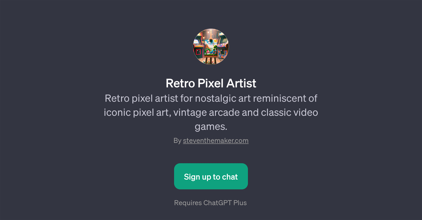 Retro Pixel Artist website