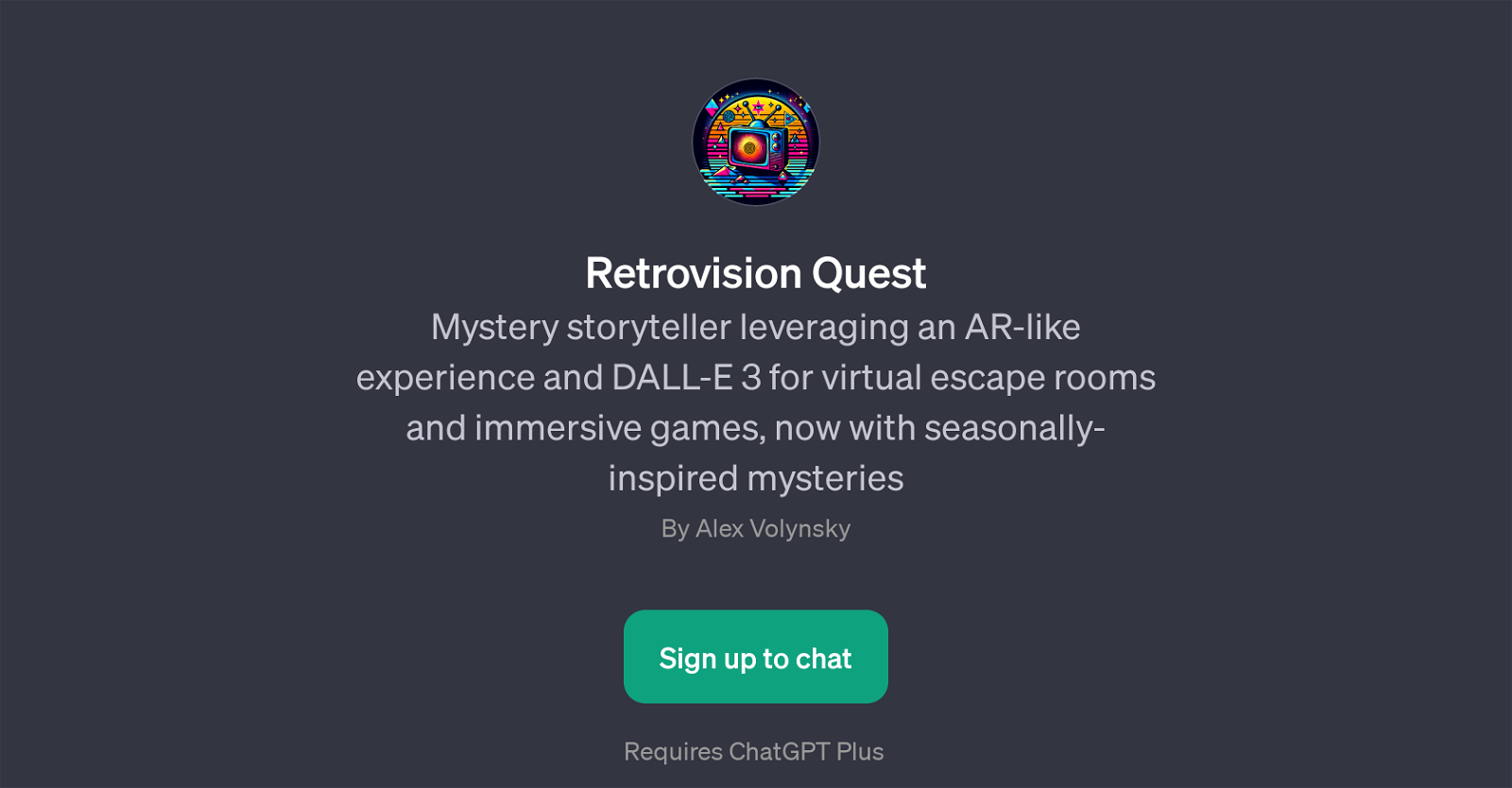 Retrovision Quest website