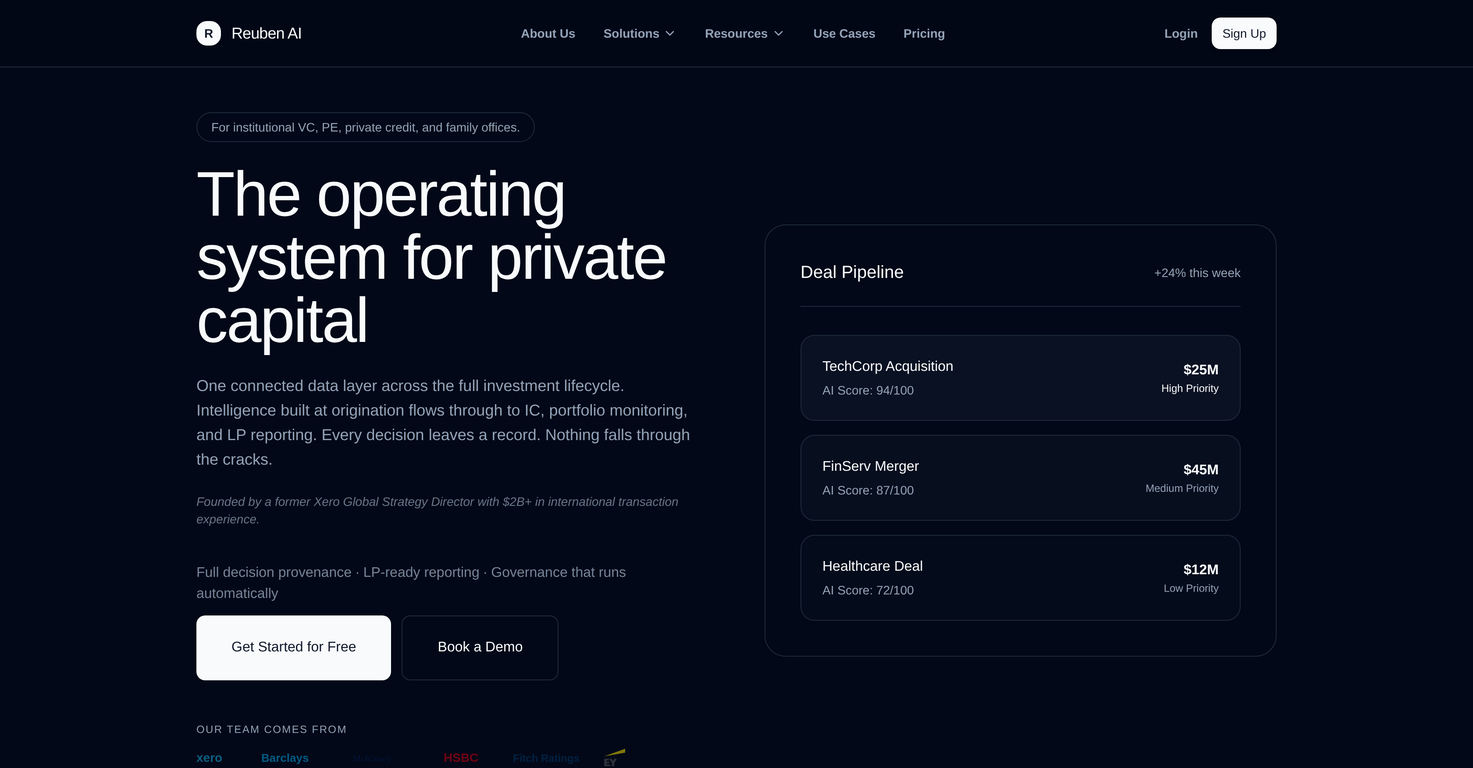 Reuben AI website