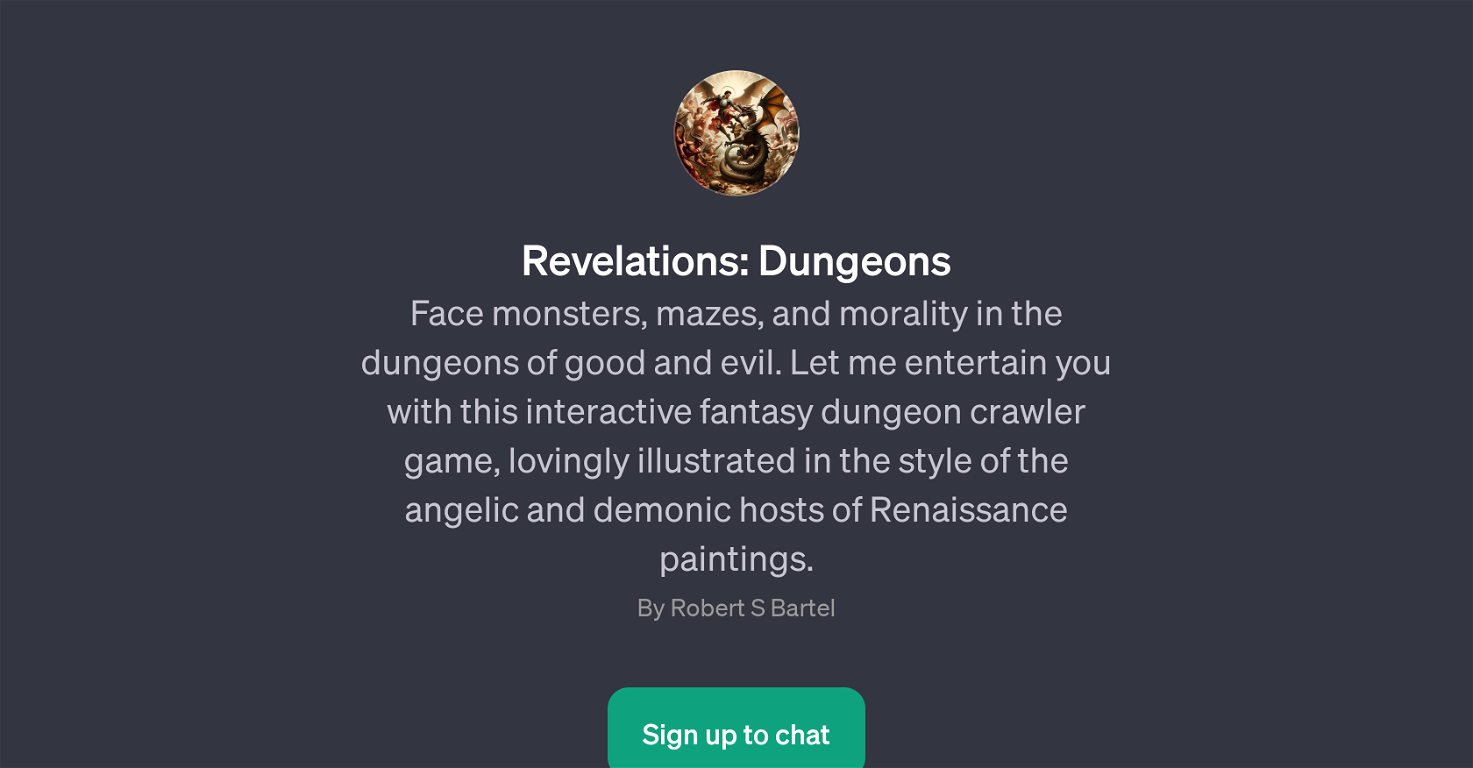 Revelations: Dungeons website