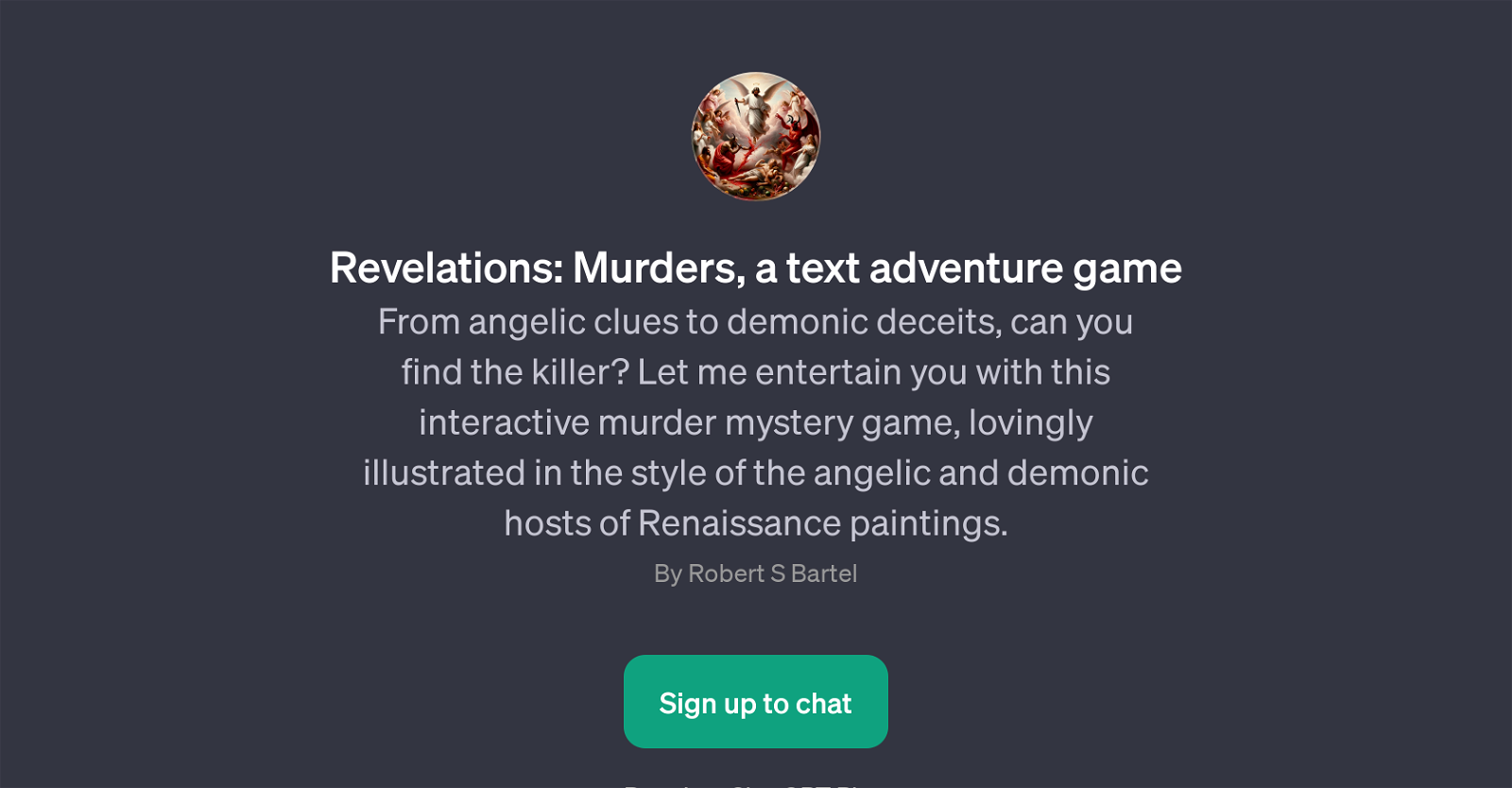 Revelations: Murders website