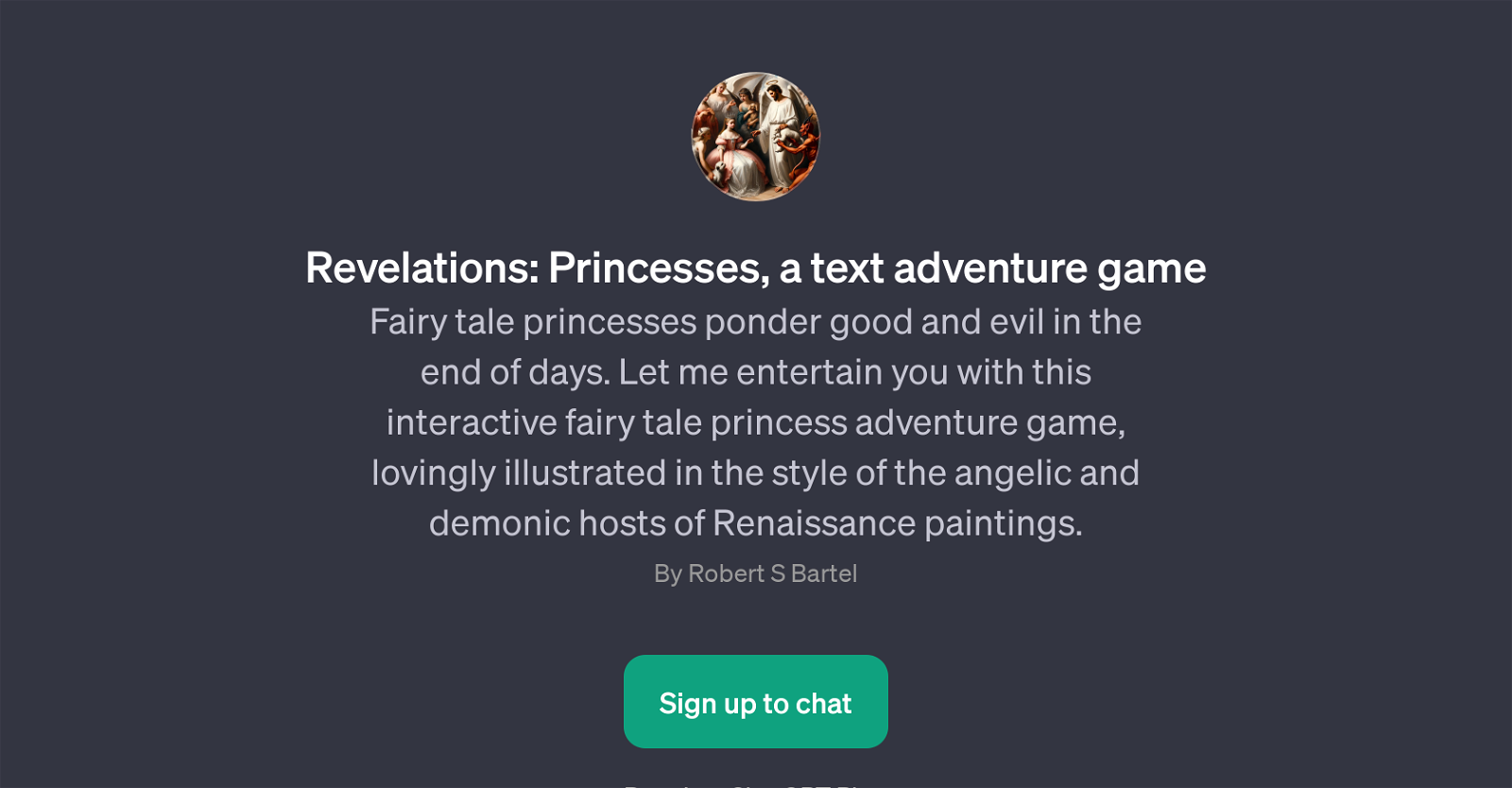 Revelations: Princesses website
