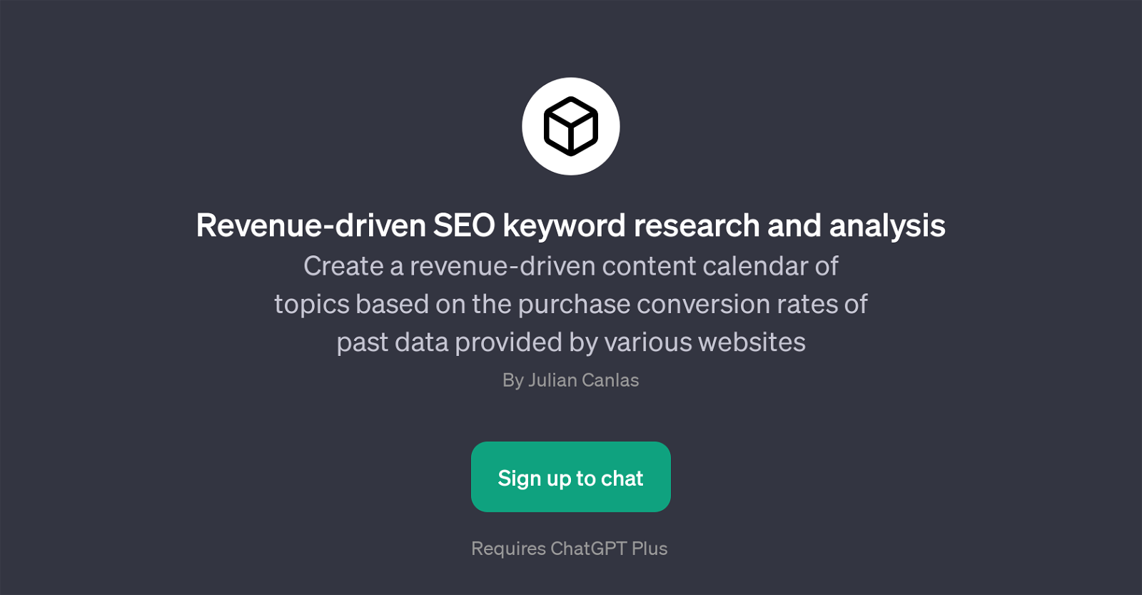 Revenue-driven SEO keyword research and analysis website