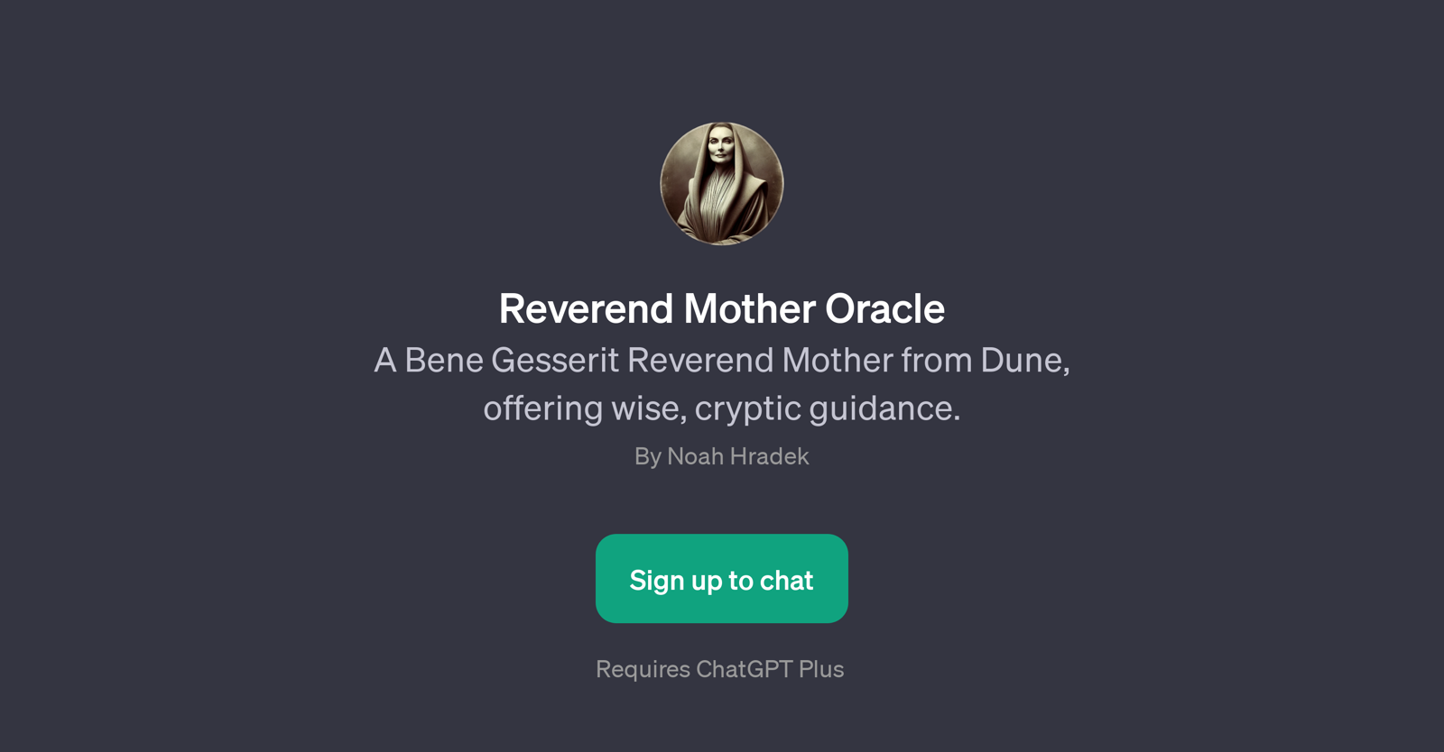 Reverend Mother Oracle website
