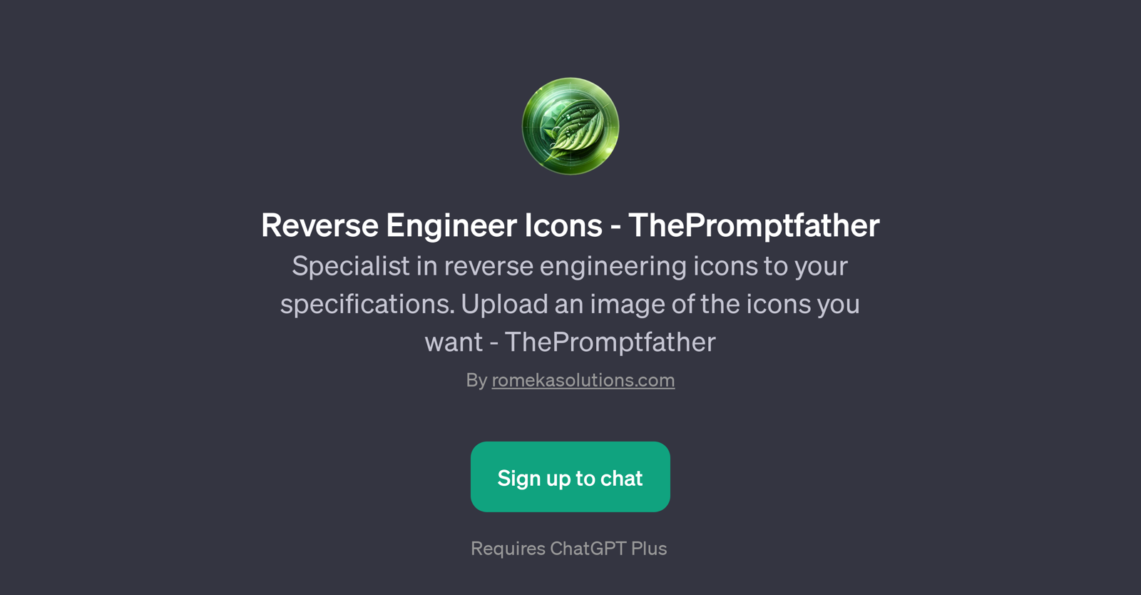 Reverse Engineer Icons - ThePromptfather website