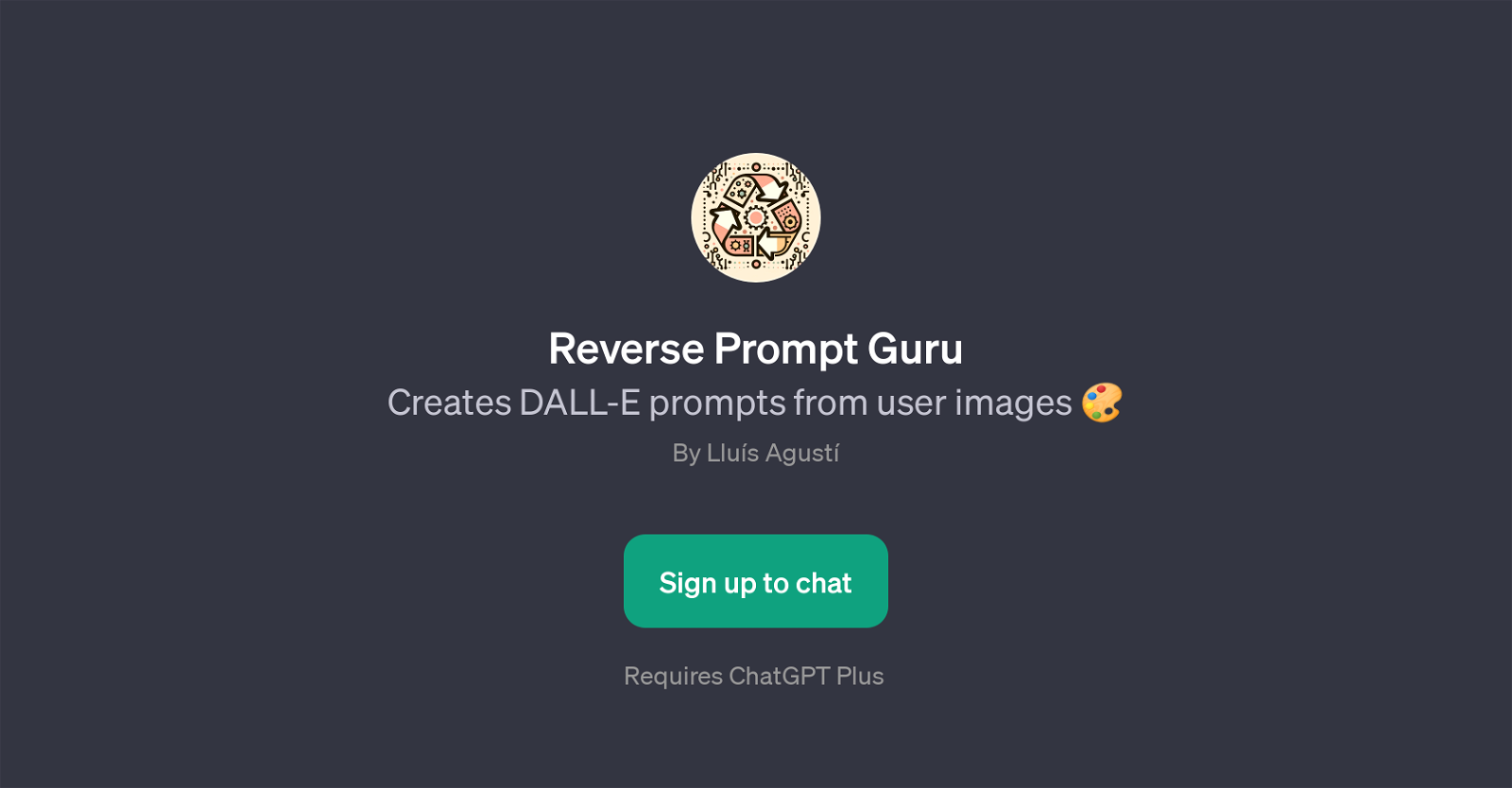 Reverse Prompt Guru website
