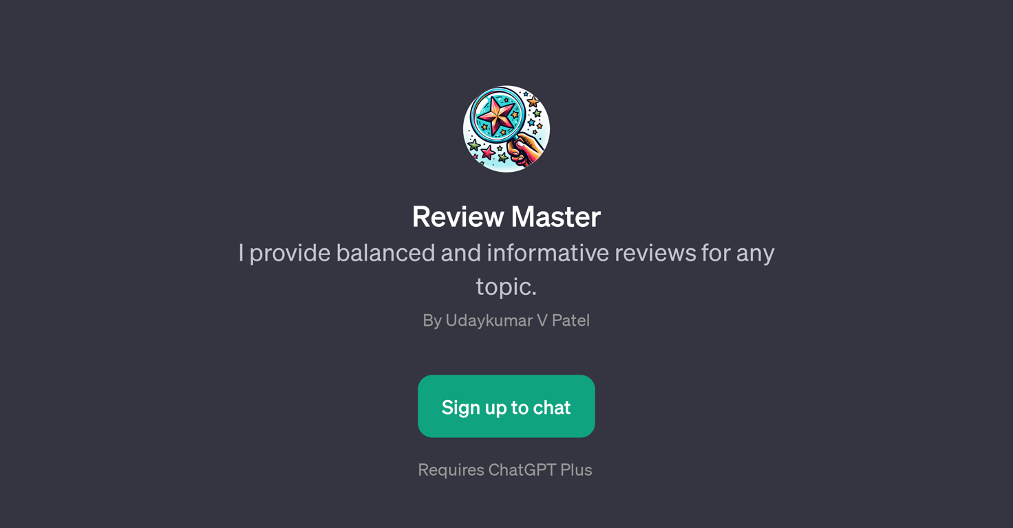 Review Master website