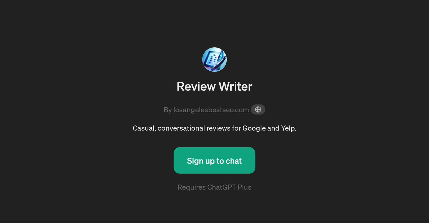 Review Writer website