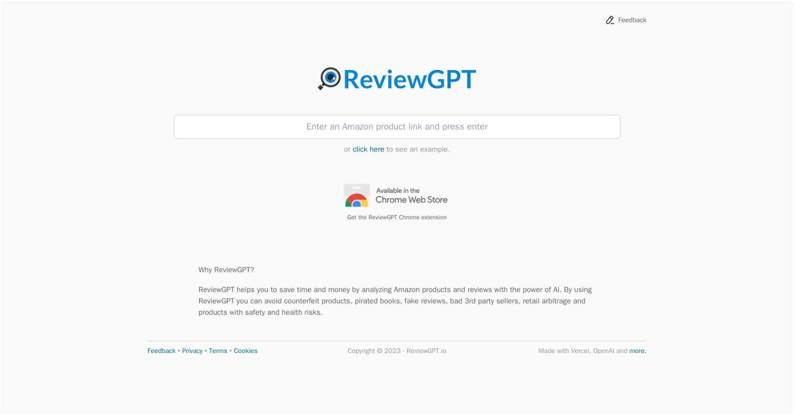 ReviewGPT.io website