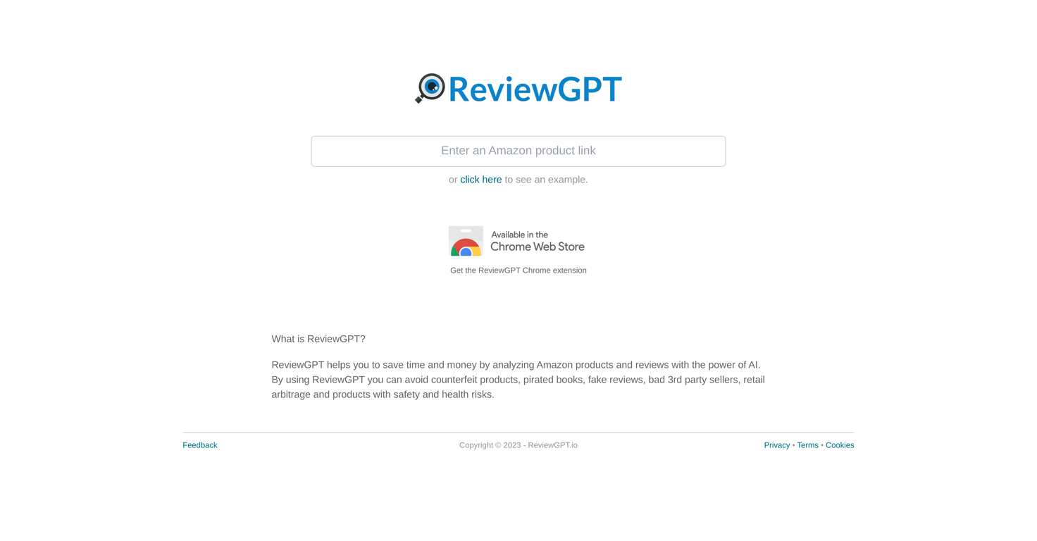 ReviewGPT.io website