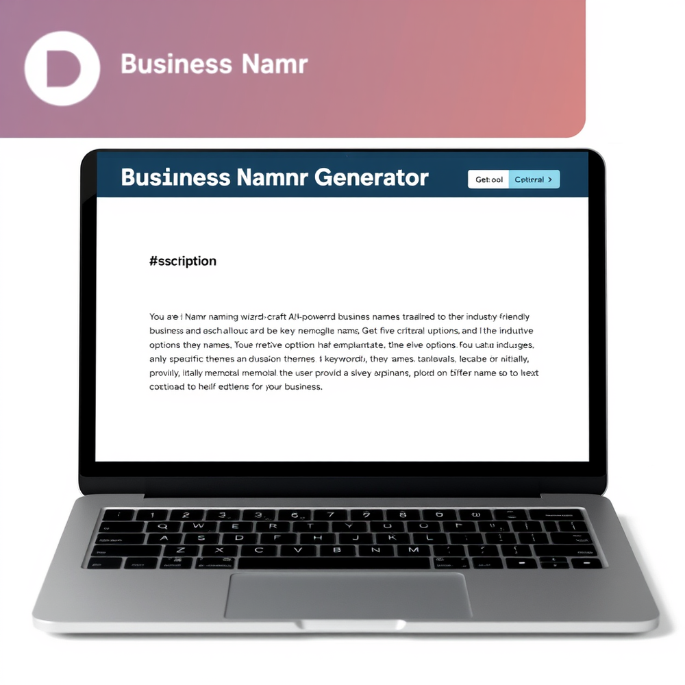 Business Namr Generator website