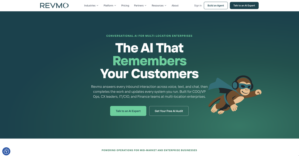 Revmo AI website