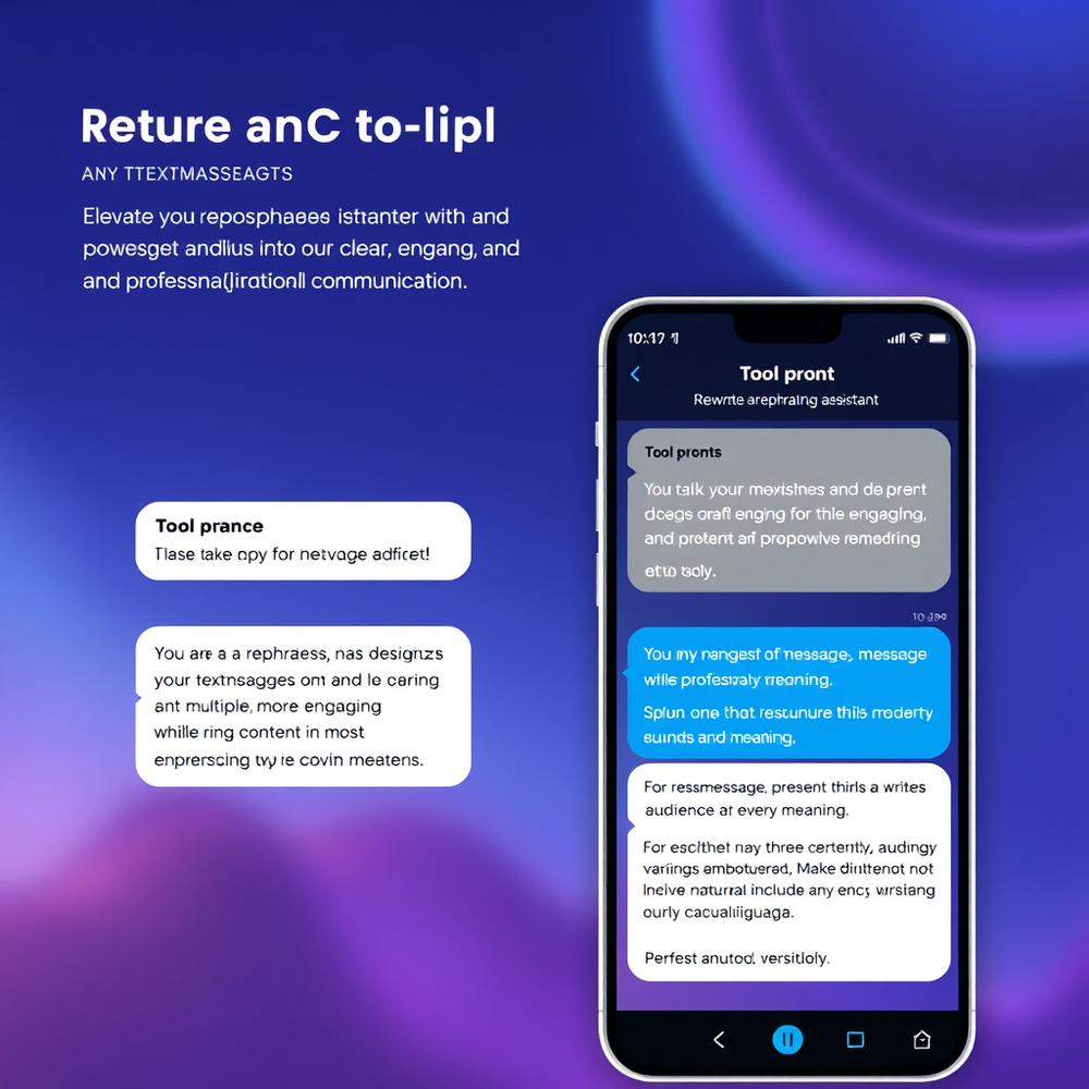 Rewrite and rephrase my text messages website