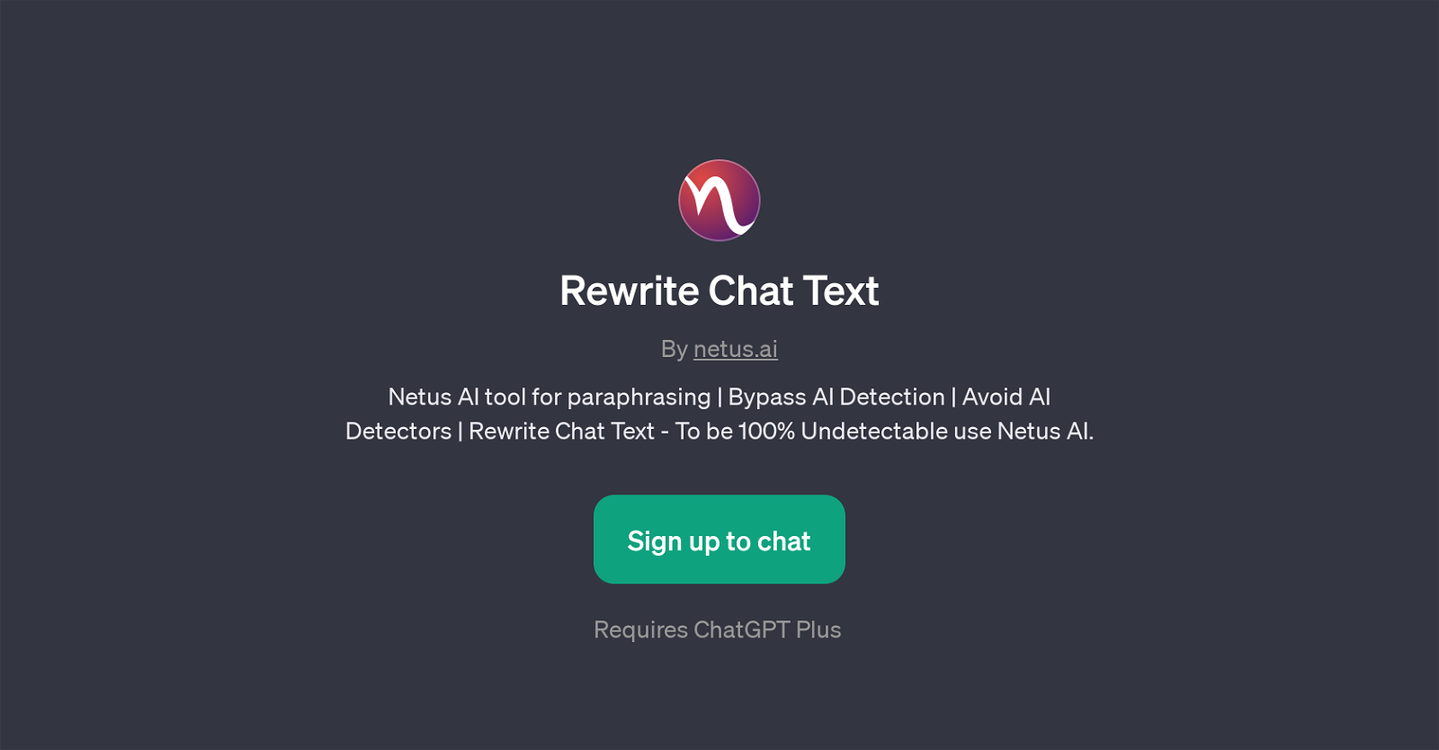 Rewrite Chat Text website