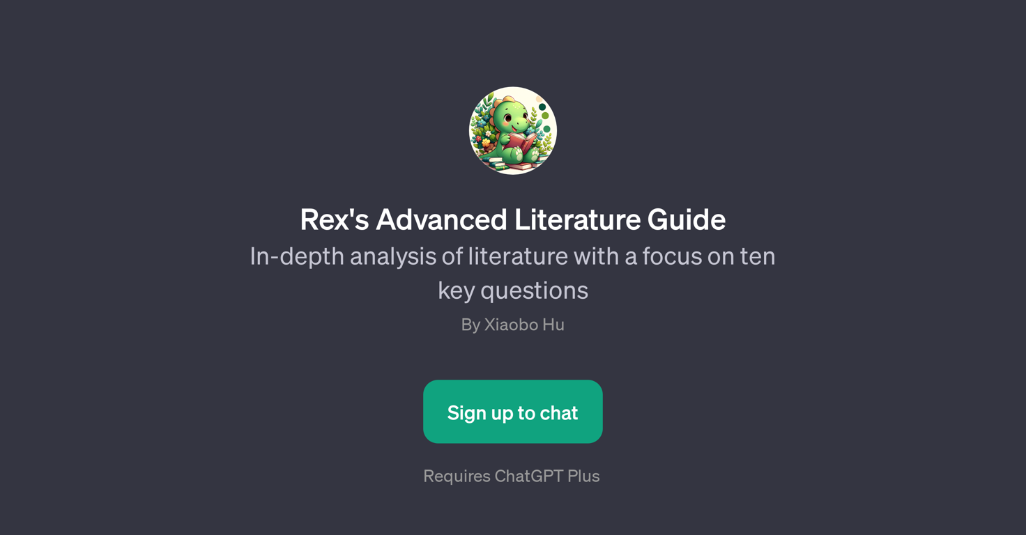 Rex's Advanced Literature Guide website