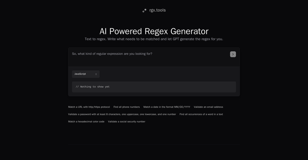 RGX Tools website