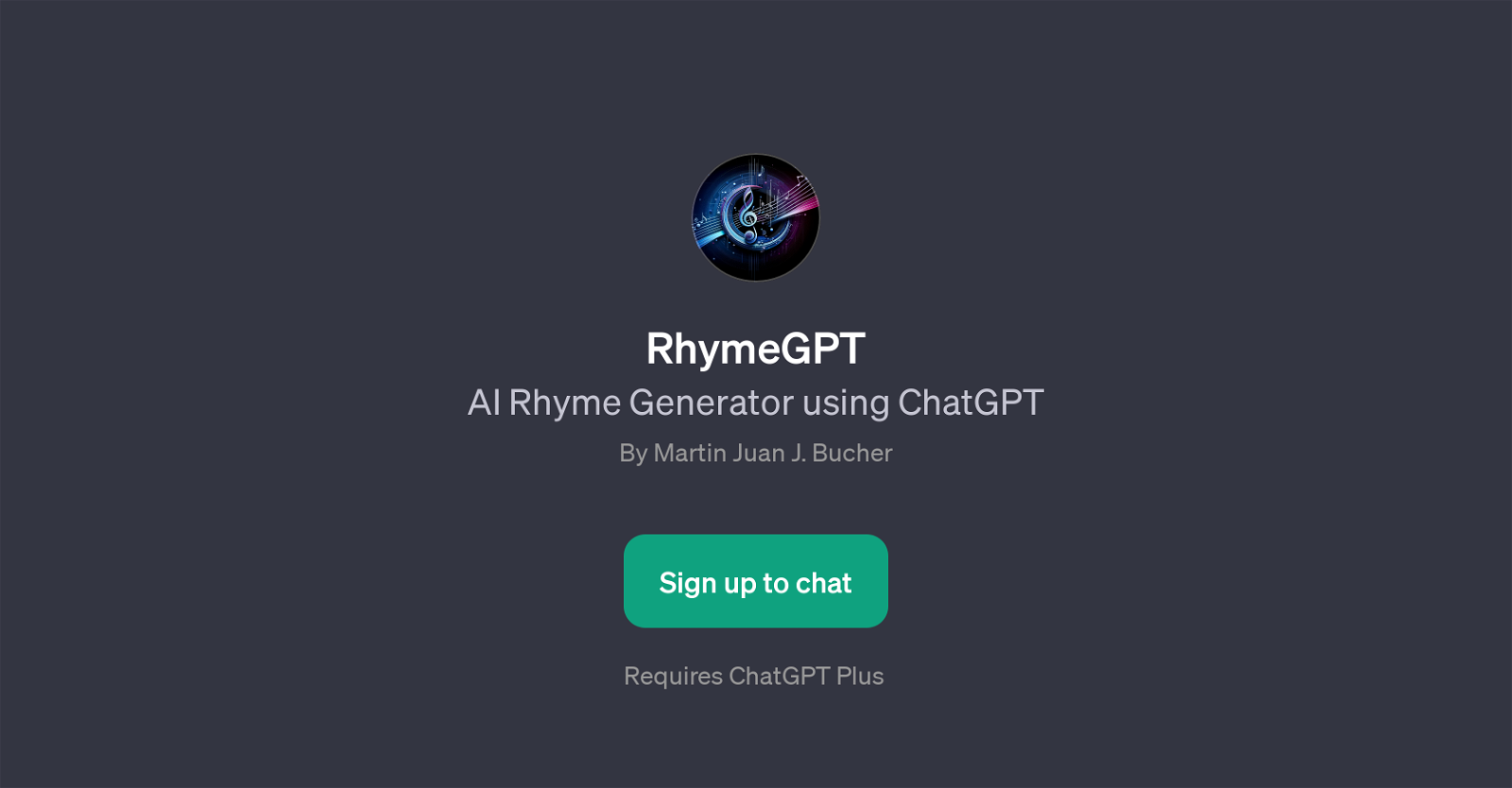 RhymeGPT website