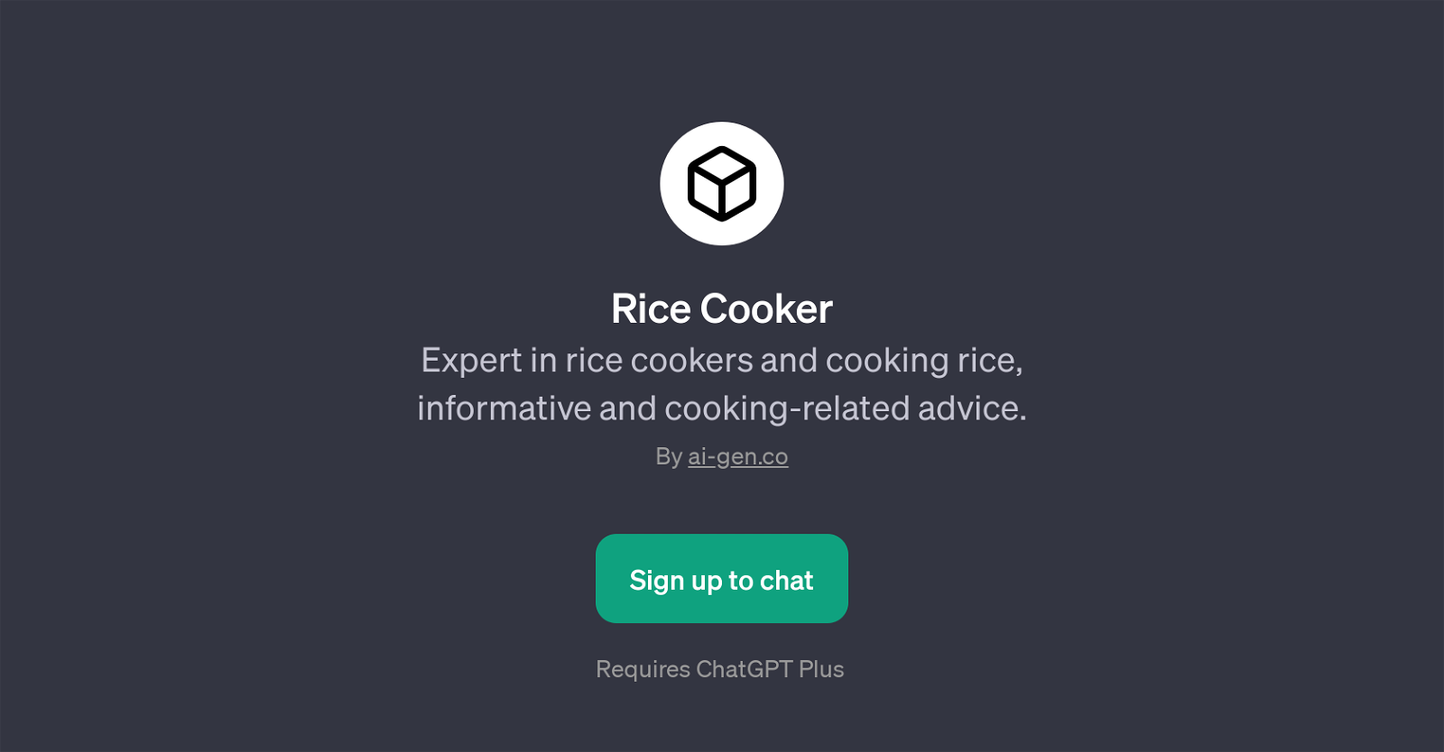 Rice Cooker website