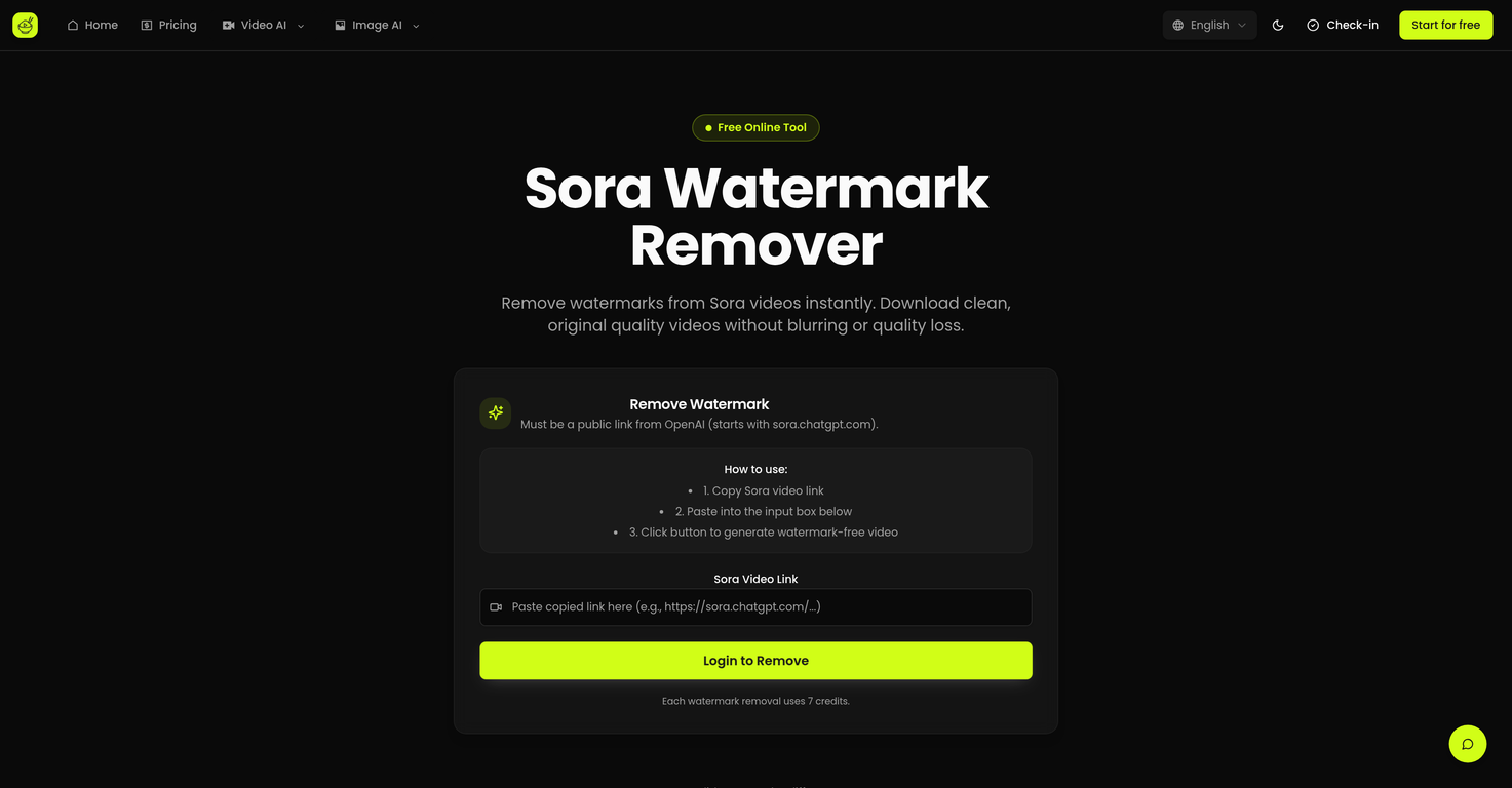 Ricebowl | Sora Watermark Remover website