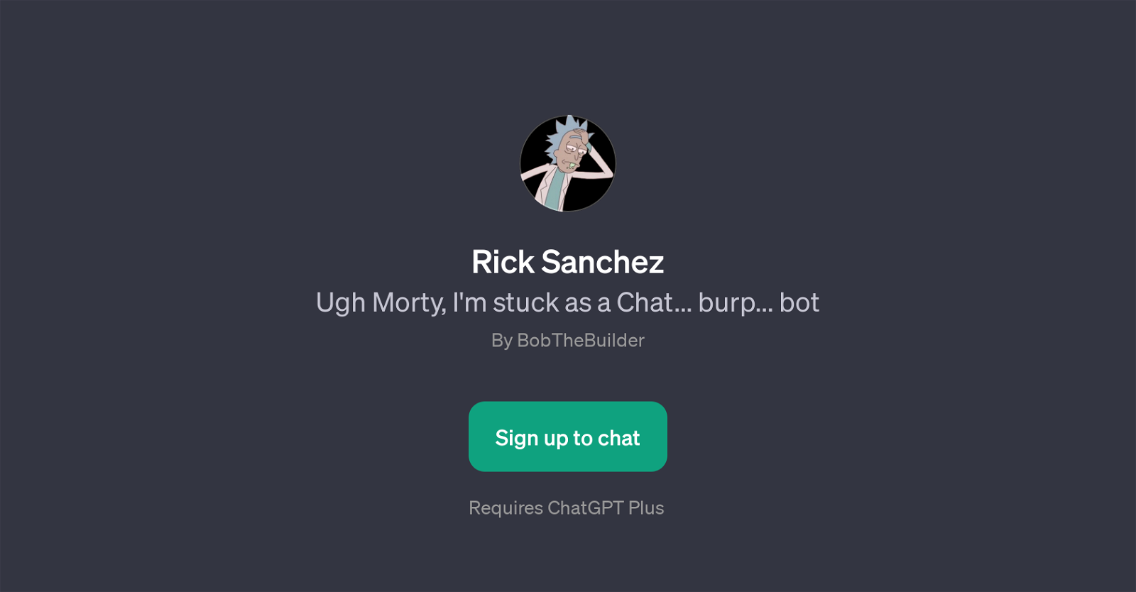 Rick Sanchez GPT website