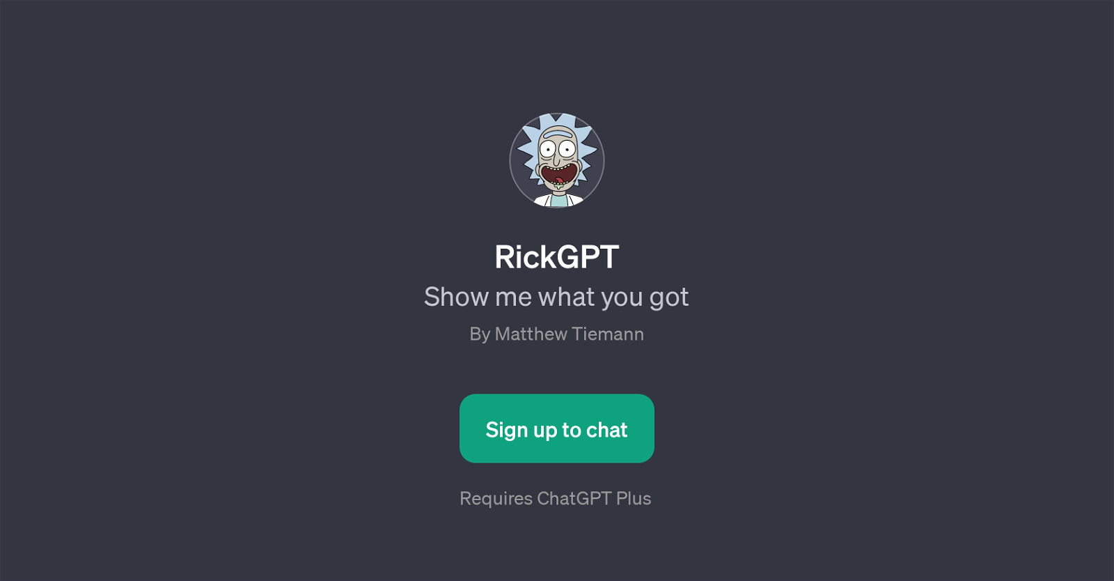 RickGPT website