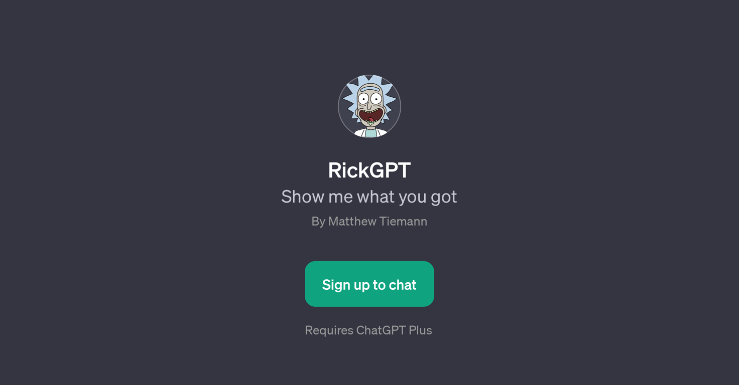 RickGPT website