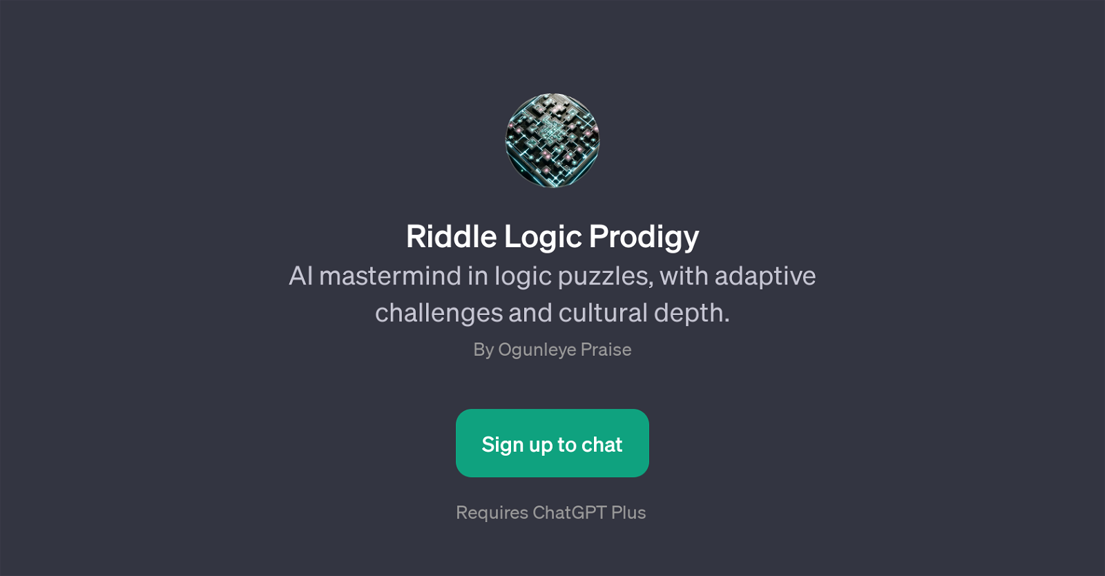 Riddle Logic Prodigy website