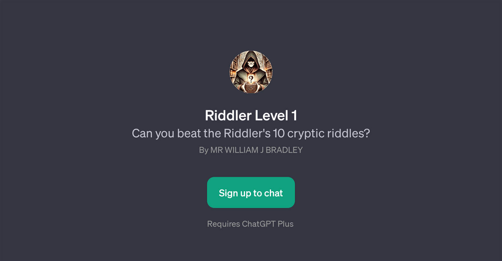 Riddler Level 1 website