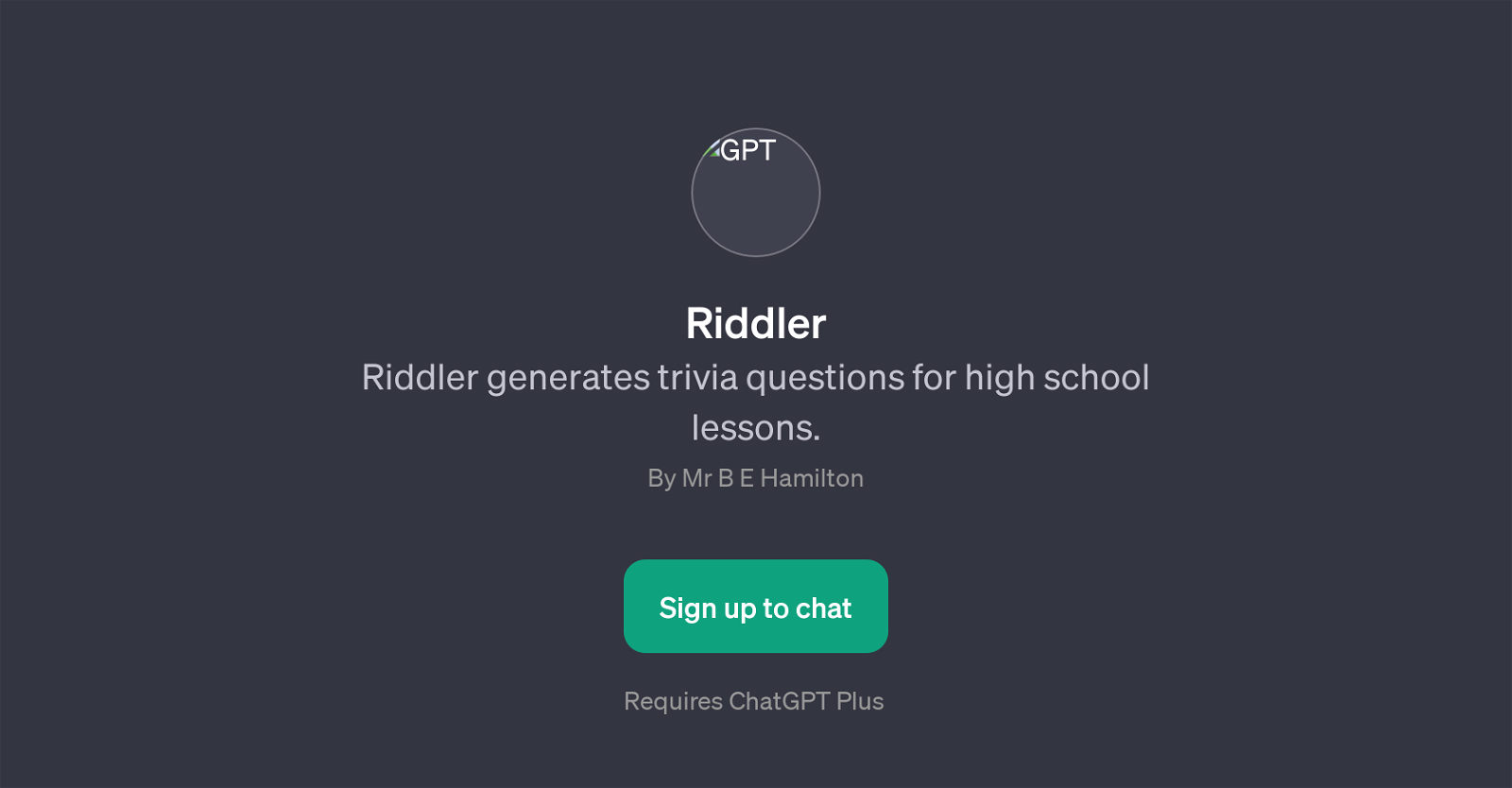 Riddler website