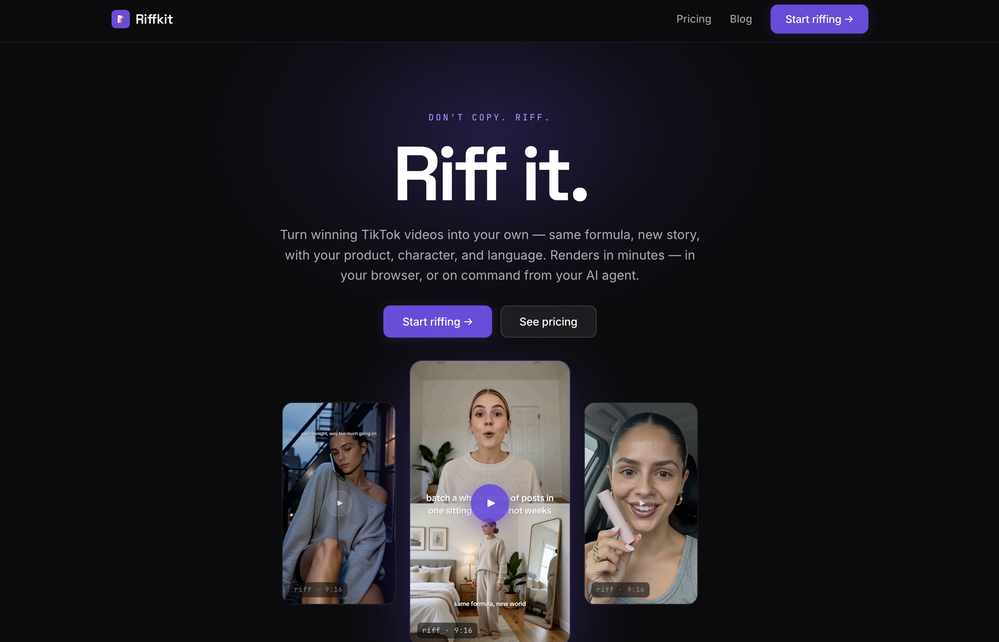 Riffkit website