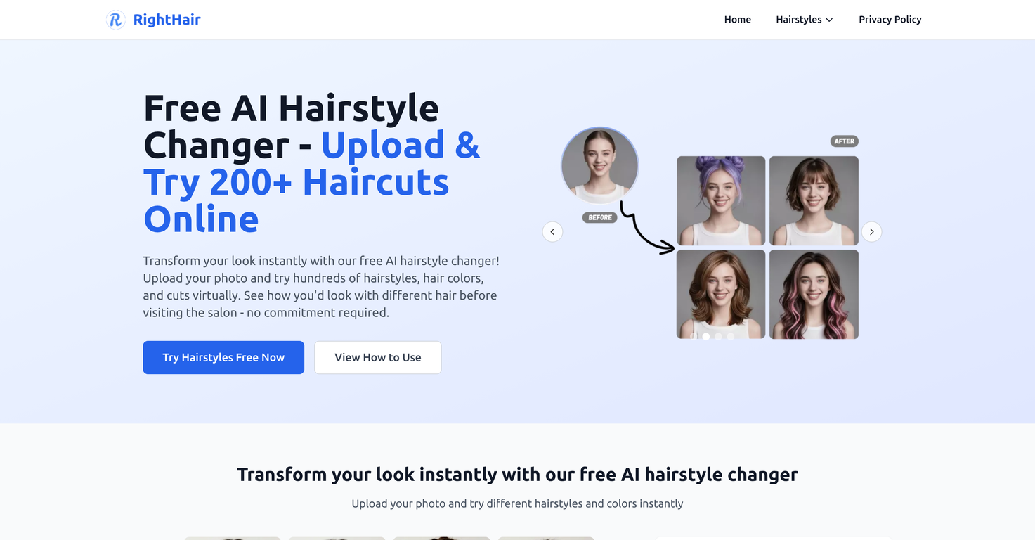 RightHair website