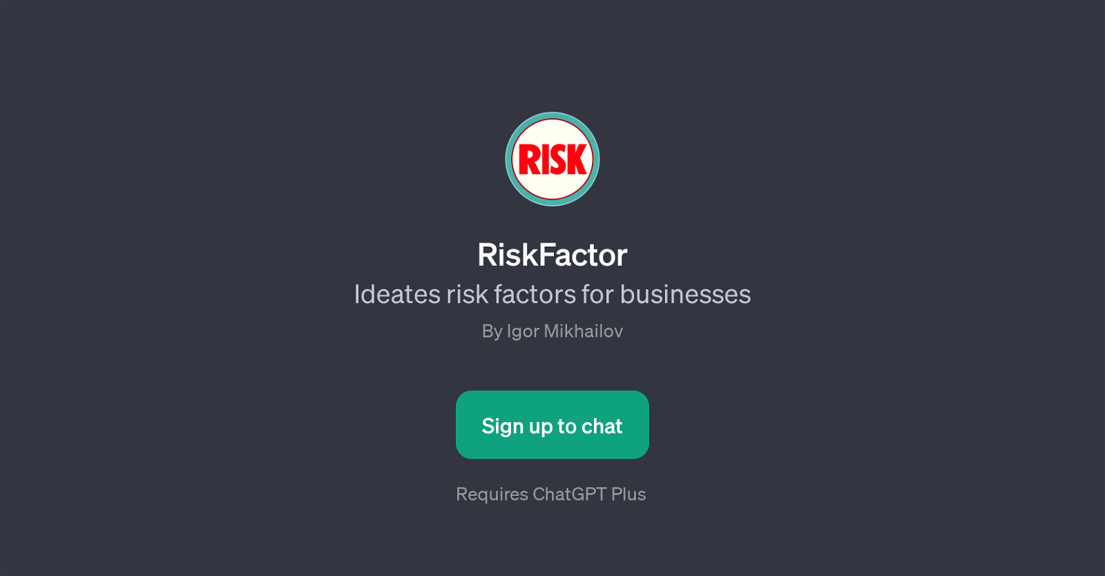RiskFactor website