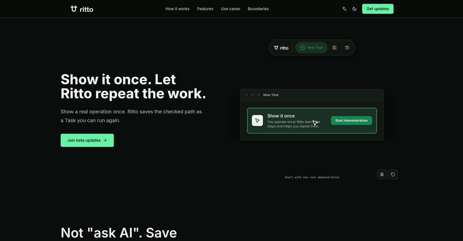 Ritto website