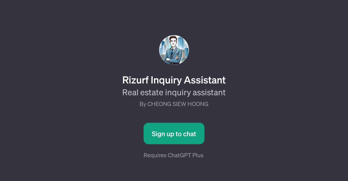 Rizurf Inquiry Assistant website