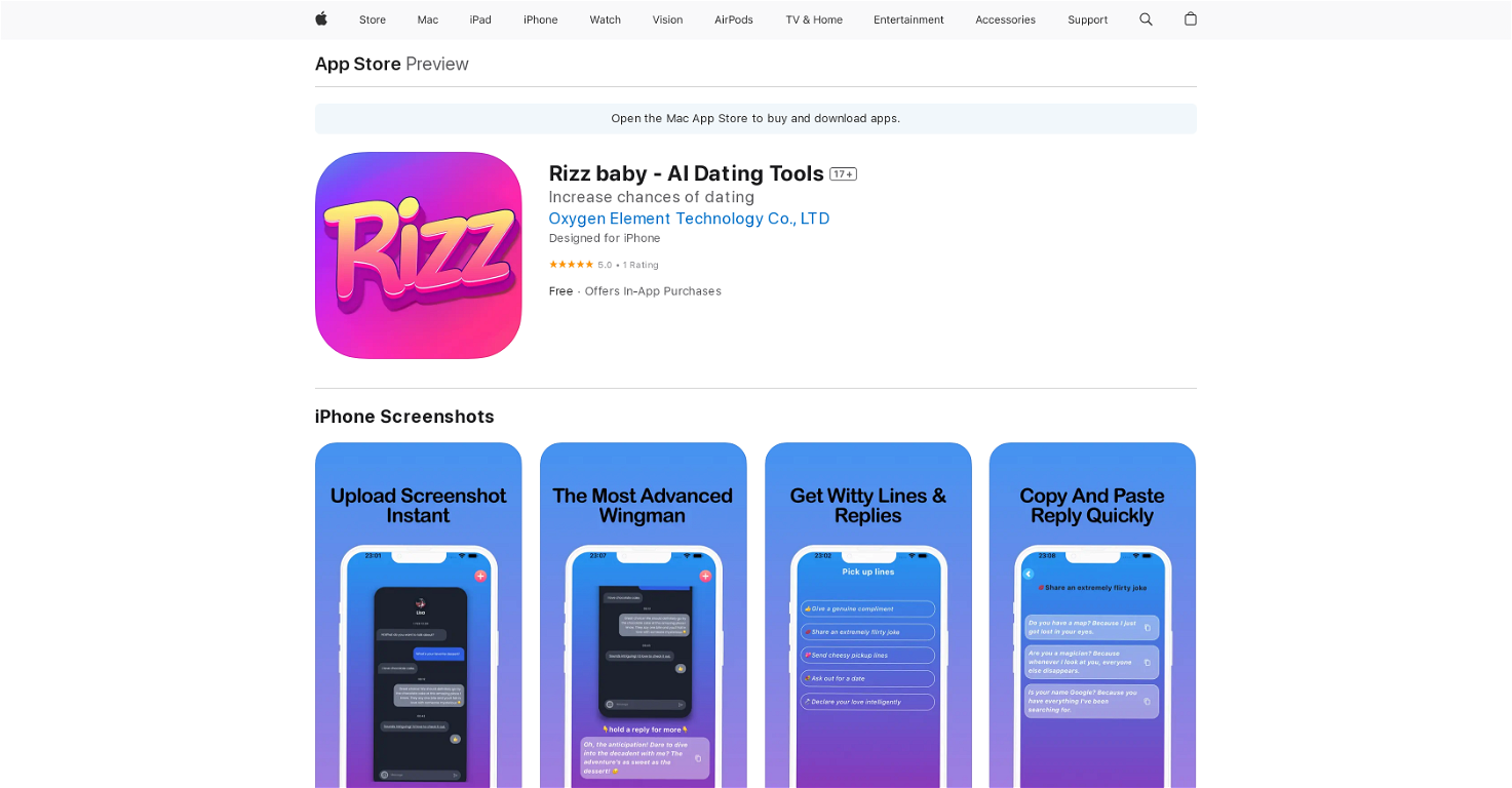 Rizz Baby website
