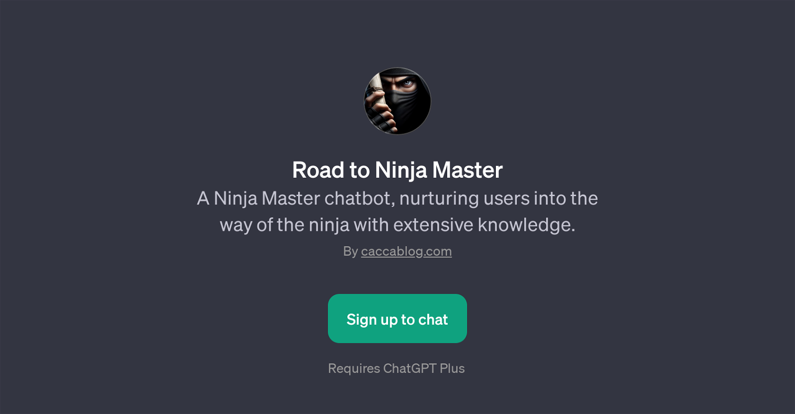 Road to Ninja Master website
