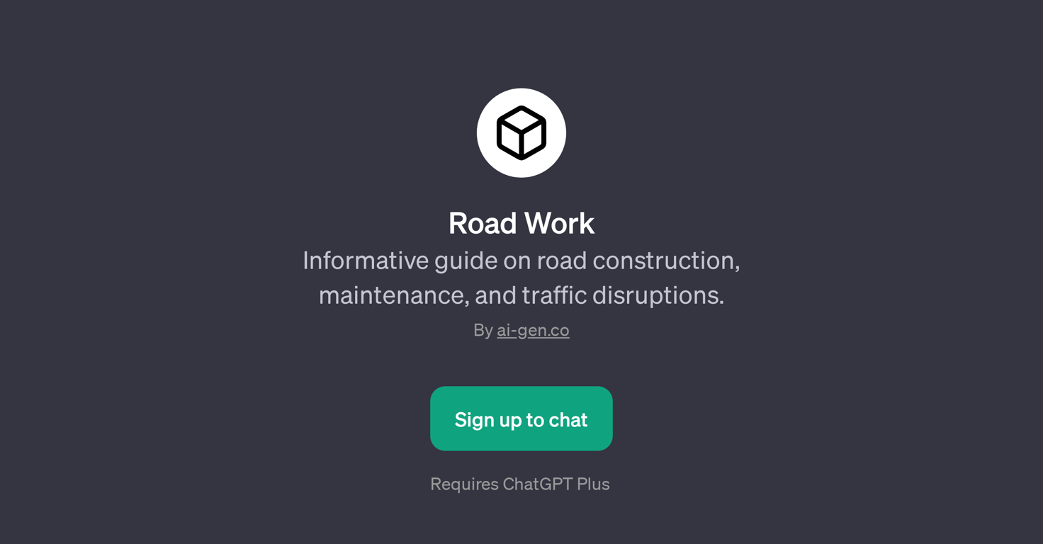 Road Work website