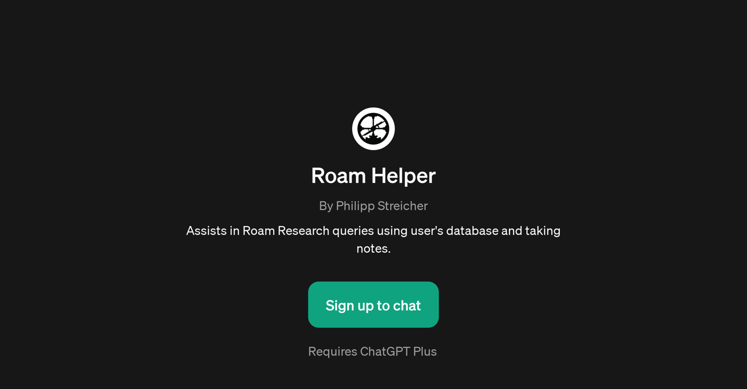 Roam Helper website