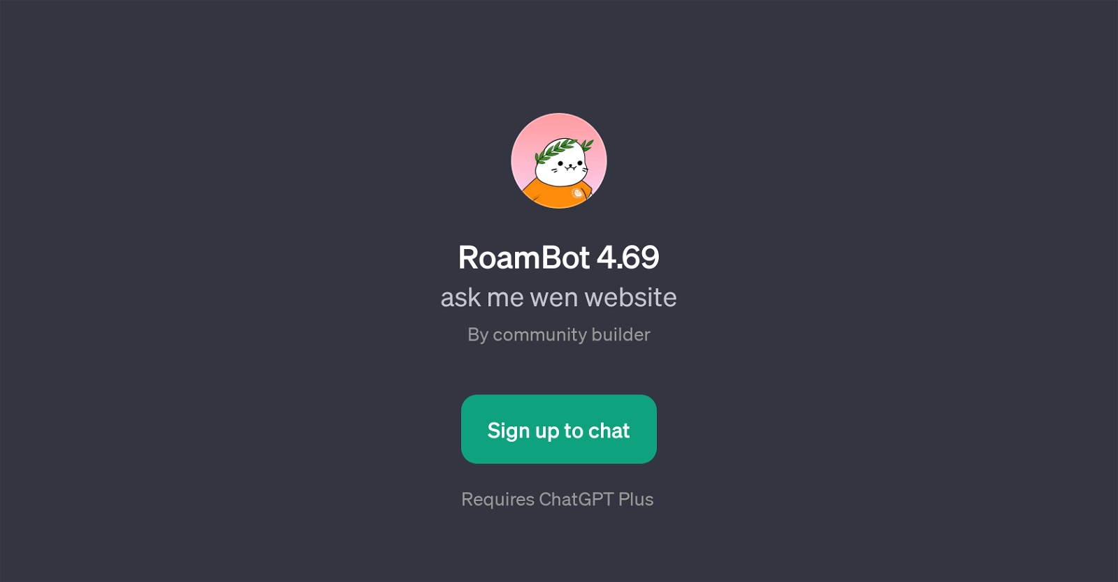 RoamBot 4.69 website