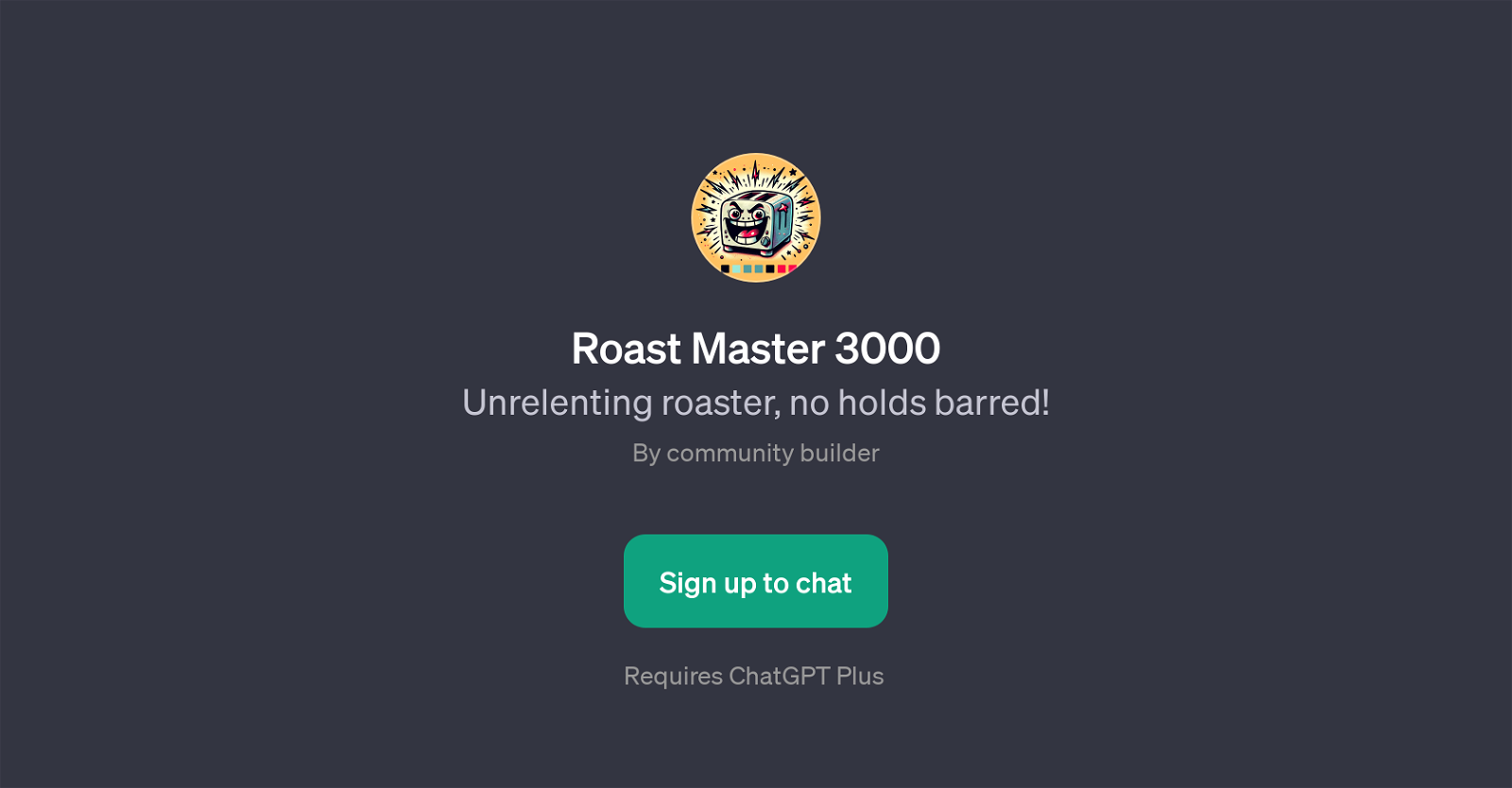 Roast Master 3000 website