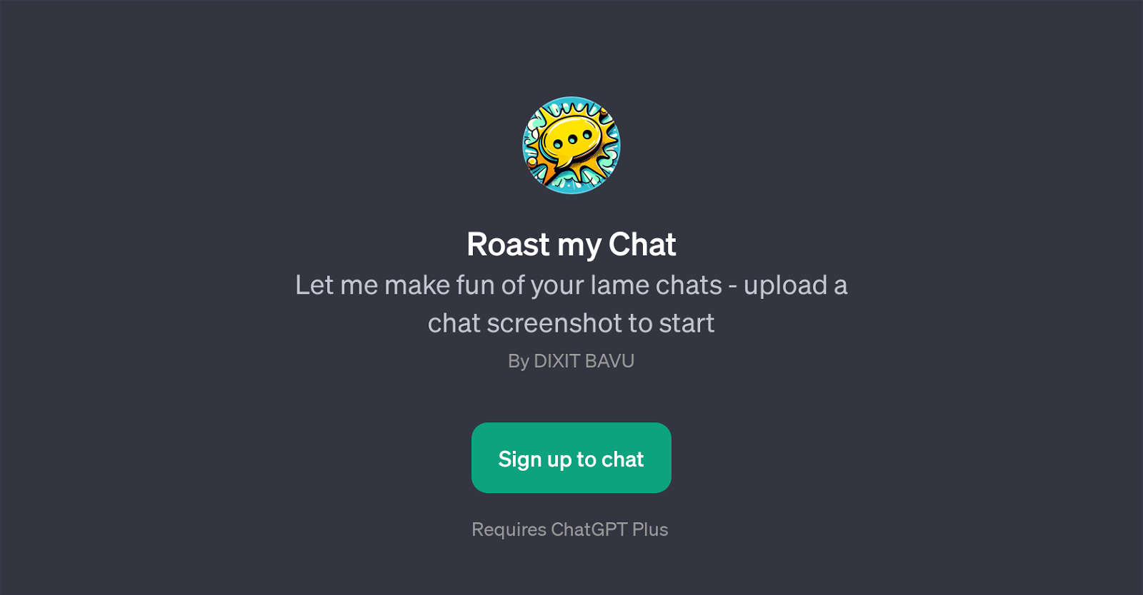 Roast my Chat GPT website