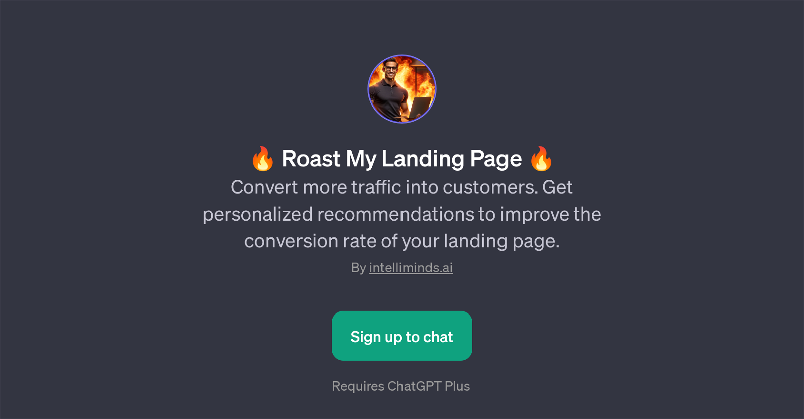 Roast My Landing Page website
