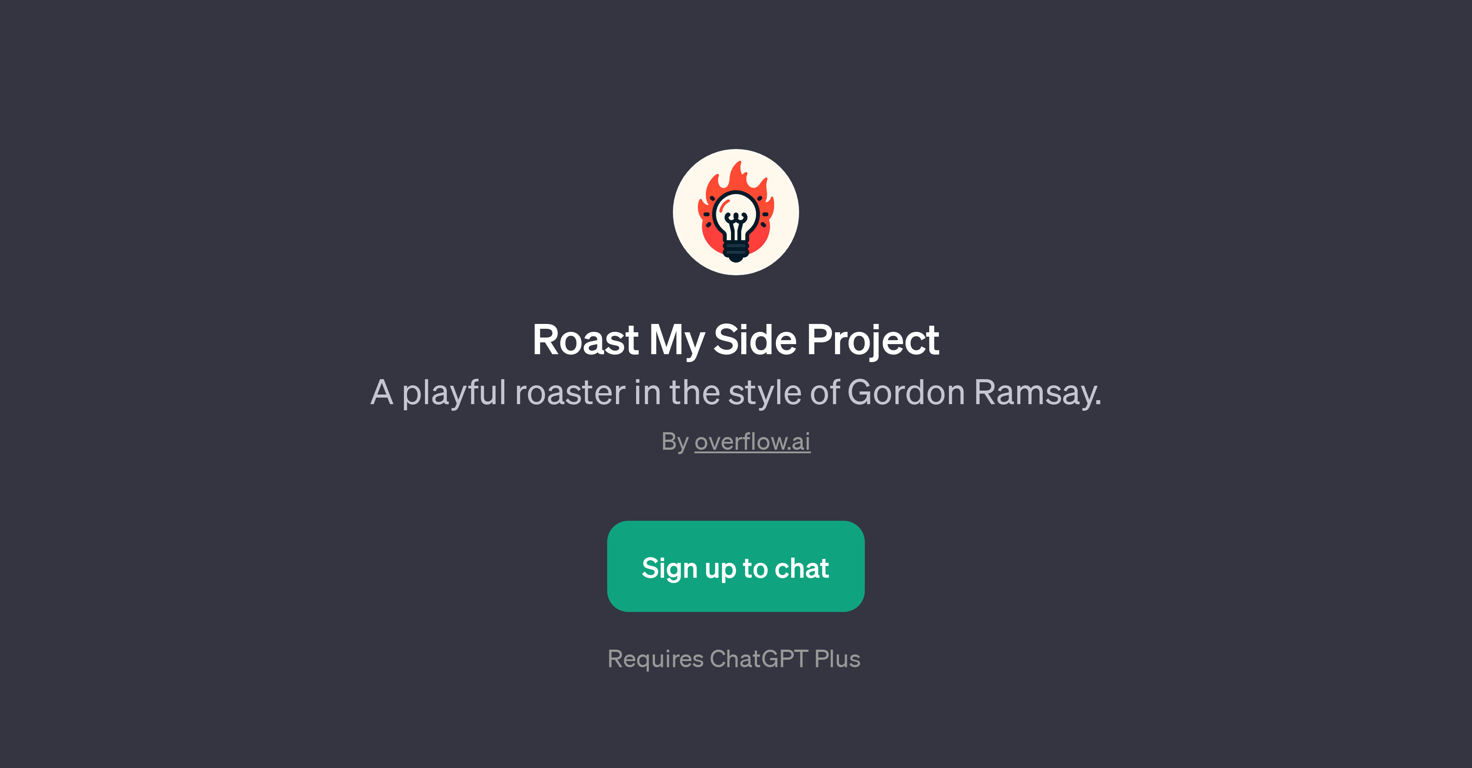 Roast My Side Project website